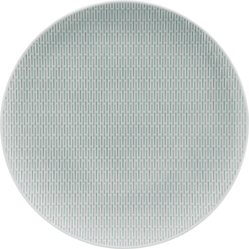 Glow Sea Flat Coupe Plate with Embossment 12.6