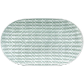 Glow Sea Oval Coupe Platter with Embossment 9.1" x 5.9" Scope by Bauscher