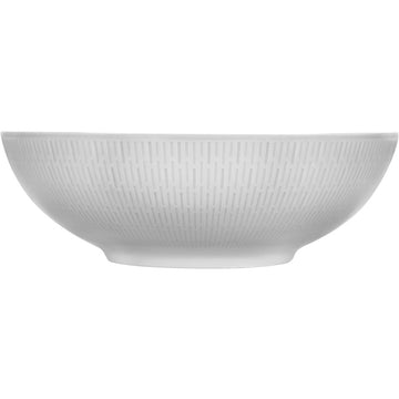 White Bowl with Embossment 7.5" dia. Scope by Bauscher