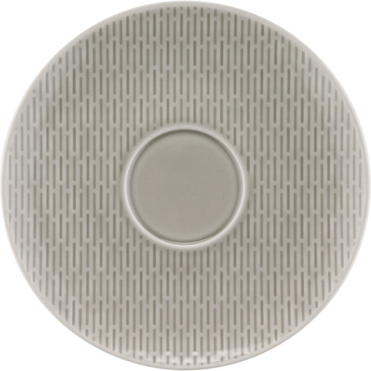 Glow Grey Saucer with Embossment 6.5" dia. Scope by Bauscher