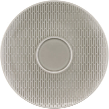 Glow Grey Saucer with Embossment 6.5" dia. Scope by Bauscher