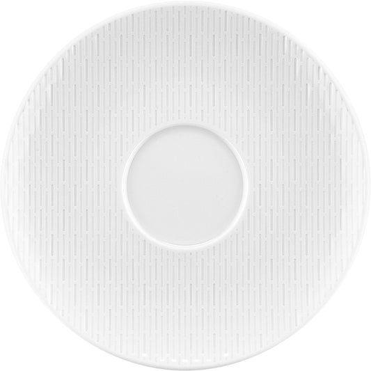 White Saucer with Embossment 7.5" dia. Scope by Bauscher