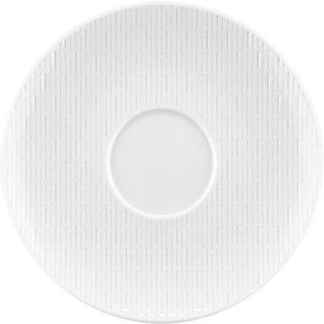 White Saucer with Embossment 7.5" dia. Scope by Bauscher