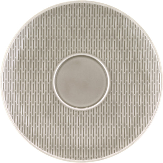 Glow Grey Coupe Saucer without Embossment 7.5" dia. Scope by Bauscher