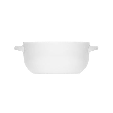 White Casserole Bottom 5.5" dia. x 2.1" 12.9 oz Luzifer by Bauscher