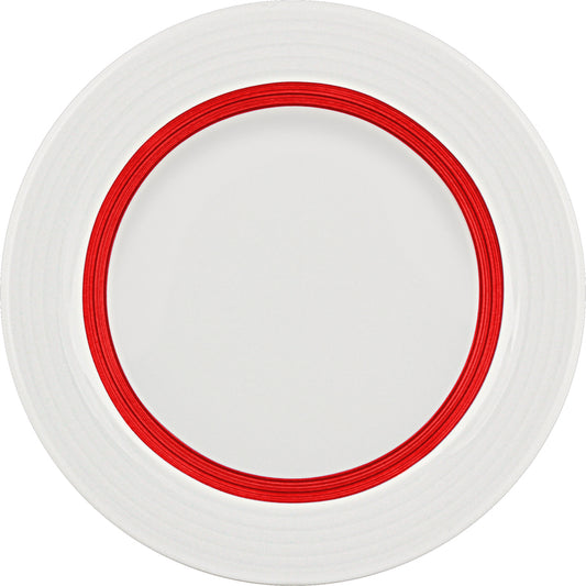 Ruby Red Flat Plate 6.3" dia. Dialog by Bauscher