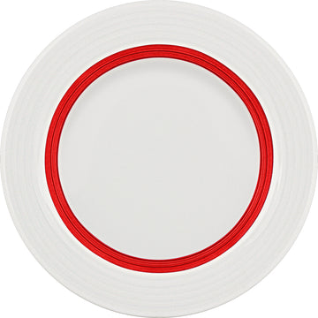 Ruby Red Flat Plate 6.3" dia. Dialog by Bauscher