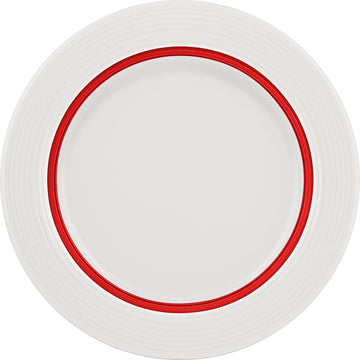 Ruby Red Flat Plate with Wide Rim 9.1" dia. Dialog by Bauscher
