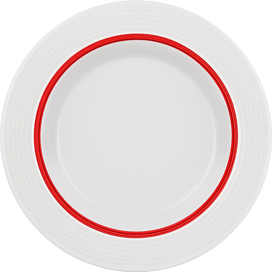 Ruby Red Deep Plate with Rim 9" dia. Dialog by Bauscher