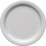 White Half Deep Plate With Rim 10.1