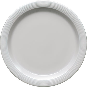White Half Deep Plate With Rim 10.1" dia. x 1.2" 15.2 oz Dialog by Bauscher