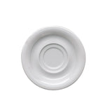 White Dual Rim Saucer 6.4