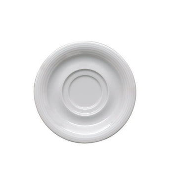 White Dual Rim Saucer 6.4" dia. x 0.8" Dialog by Bauscher