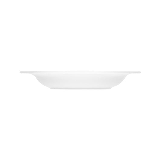 White Deep Plate with Rim 9.2" dia. x 1.4" 12.2 oz Dialog by Bauscher