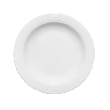 White Half-Deep Plate With Rim 7.8" dia. x 1" 7.8 oz Dialog by Bauscher