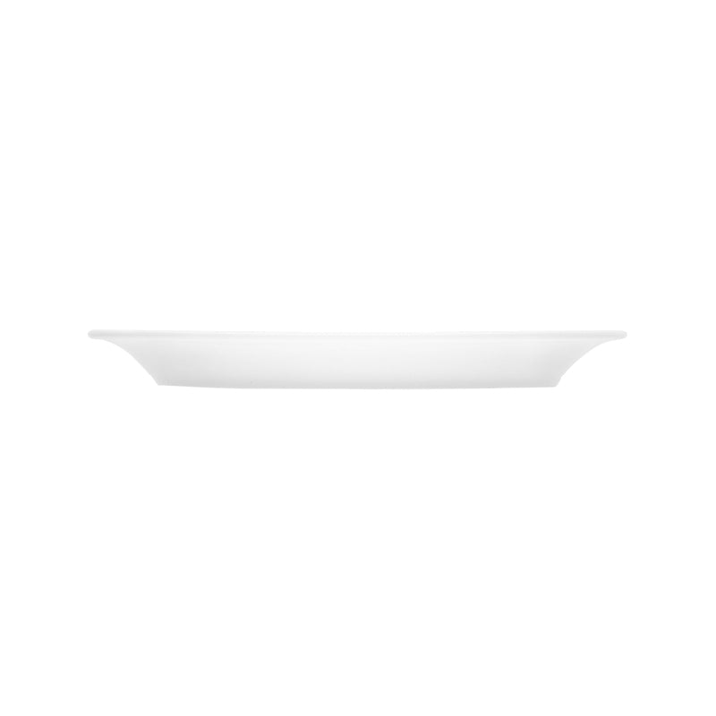 White Flat Plate With Narrow Rim 10.1