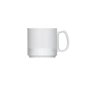 White Mug with Handle 3.1" dia. x 3.1" 9.1 oz Dialog by Bauscher