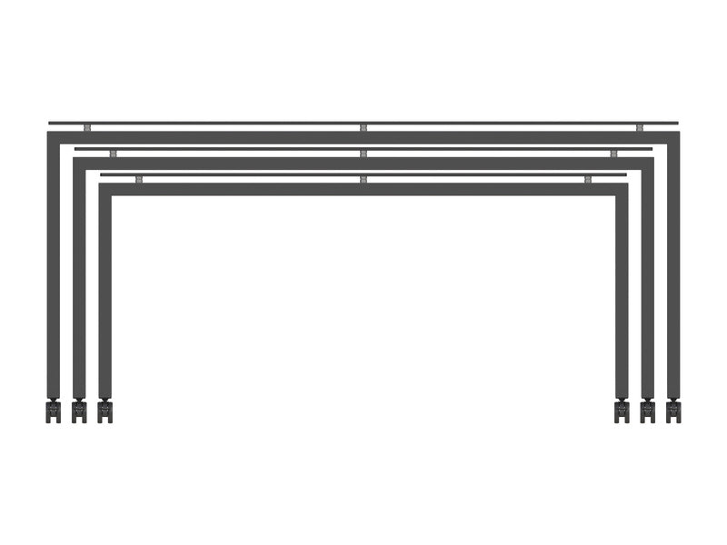 Set of 3 Stage_80 77.1" x 31.4" x 36.8" Stage by Venta