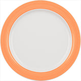 Orange Flat Plate with Rim 6.3
