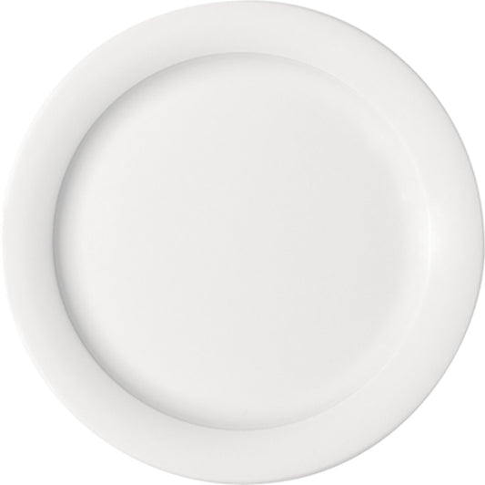 White Flat Plate Mid Rim 7.8" dia. x 0.8" Dimension by Bauscher