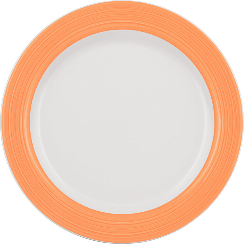 Orange Flat Plate with Rim 9