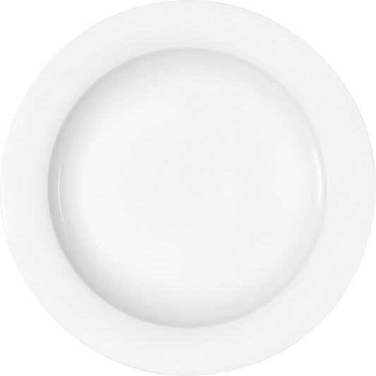 White Deep Plate With Rim 9.1" dia. x 1.4" 12.2 oz Dimension by Bauscher