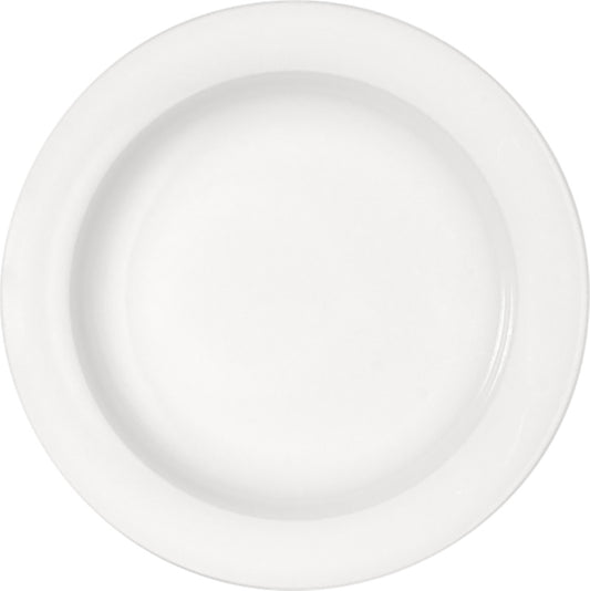 White Half-Deep Plate With Rim 7.8" dia. x 1.1" 7.1 oz Dimension by Bauscher