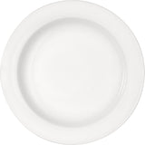 White Half-Deep Plate With Rim 7.8