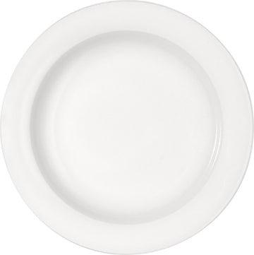 White Half-Deep Plate With Rim 7.8" dia. x 1.1" 7.1 oz Dimension by Bauscher