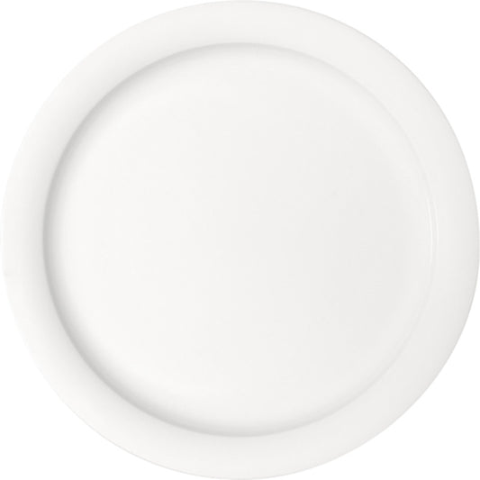 White Flat Plate With Narrow Rim 9.4" dia. x 1.1" Dimension by Bauscher