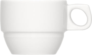 White Cup 3" dia. x 2.5" 6.1 oz Dimension by Bauscher