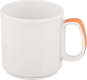 Orange Mug 3.1" dia. 10 oz Dimension by Bauscher
