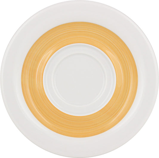 Sun Saucer with Two Wells 6.4" dia. Dimension by Bauscher