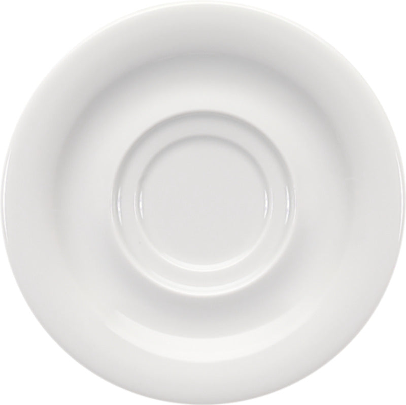 White Special Saucer with Two Wells 6.4