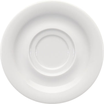 White Special Saucer with Two Wells 6.4" dia. x 0.8" Airflow & PN by Bauscher