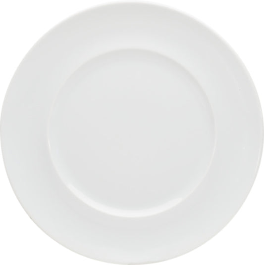 White Flat Plate with Narrow Rim 6.3" dia. x 0.8" Enjoy by Bauscher