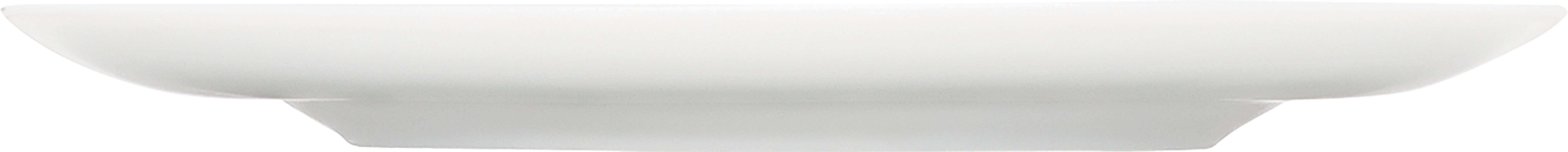White Flat Plate with Narrow Rim 6.3