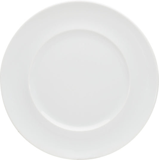 White Flat Plate with Rim 8.9" dia. x 0.9" Enjoy by Bauscher