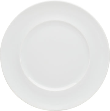 White Flat Plate with Rim 8.9" dia. x 0.9" Enjoy by Bauscher
