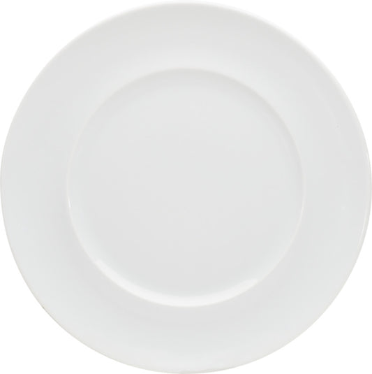 White Flat Plate with Rim 10.9" dia. x 1" Enjoy by Bauscher