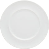 White Flat Plate with Rim 10.9