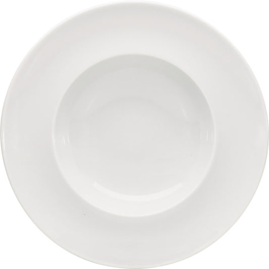 White Deep Plate With Rim 11" dia. x 1.9" 16.9 oz Enjoy by Bauscher