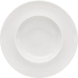 White Deep Plate With Rim 11