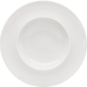 White Deep Plate With Rim 11" dia. x 1.9" 16.9 oz Enjoy by Bauscher