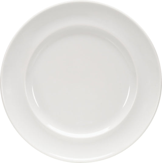White Flat Plate with Narrow Rim 6.3" dia. x 0.8" Enjoy by Bauscher