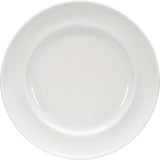 White Flat Plate with Narrow Rim 6.3