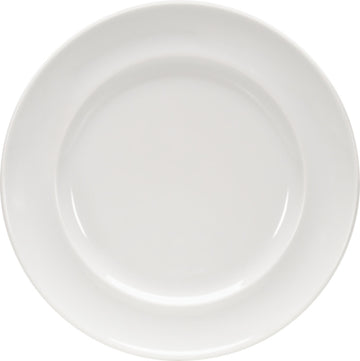 White Flat Plate with Narrow Rim 6.3" dia. x 0.8" Enjoy by Bauscher