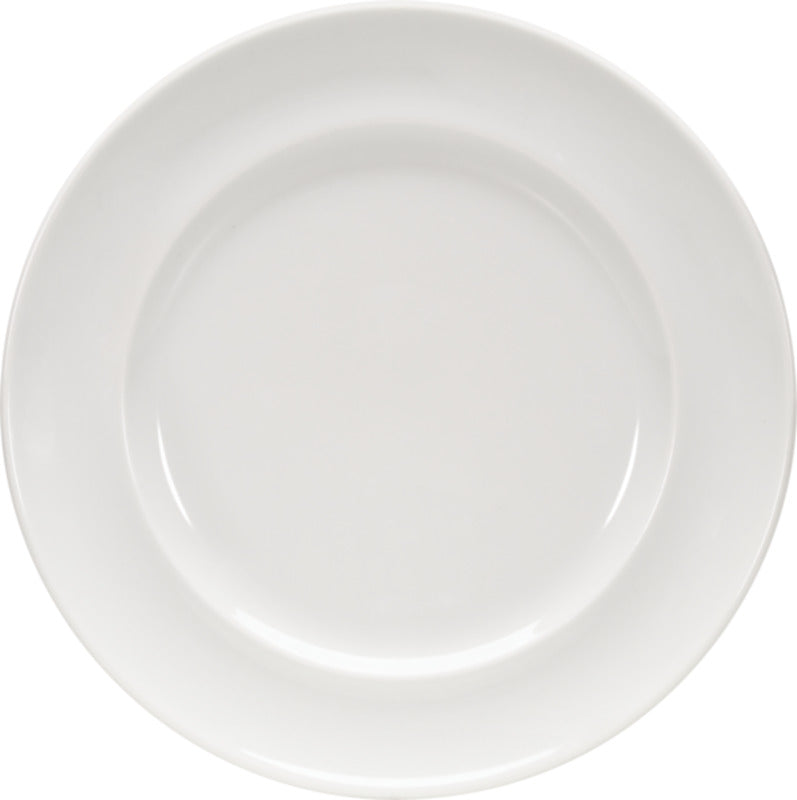 White Flat Plate with Narrow Rim 8.2