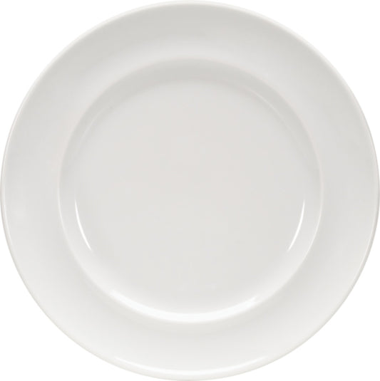 White Flat Plate with Narrow Rim 8.2" dia. x 0.9" Enjoy by Bauscher