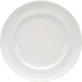 White Flat Plate with Narrow Rim 10.1